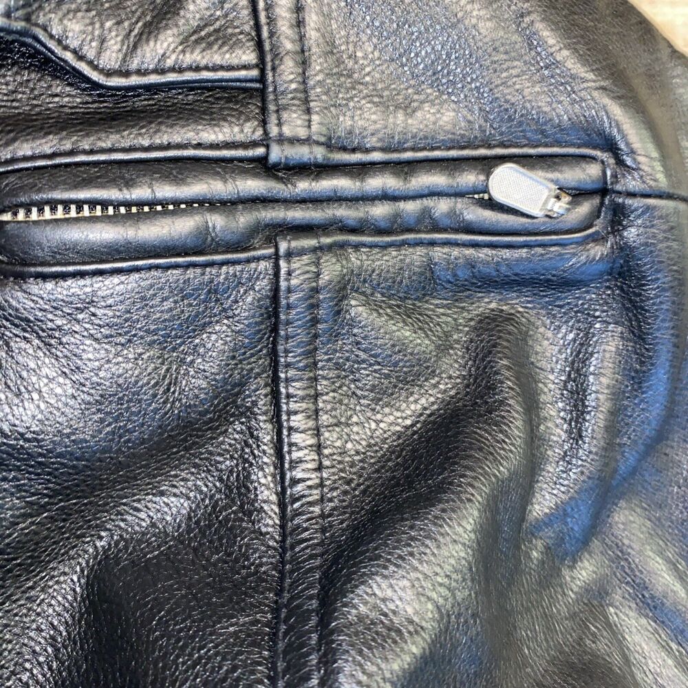 MS.‎ Maxima Women's Motorcycle Jacket Size Small Black leather - Picture 9 of 11